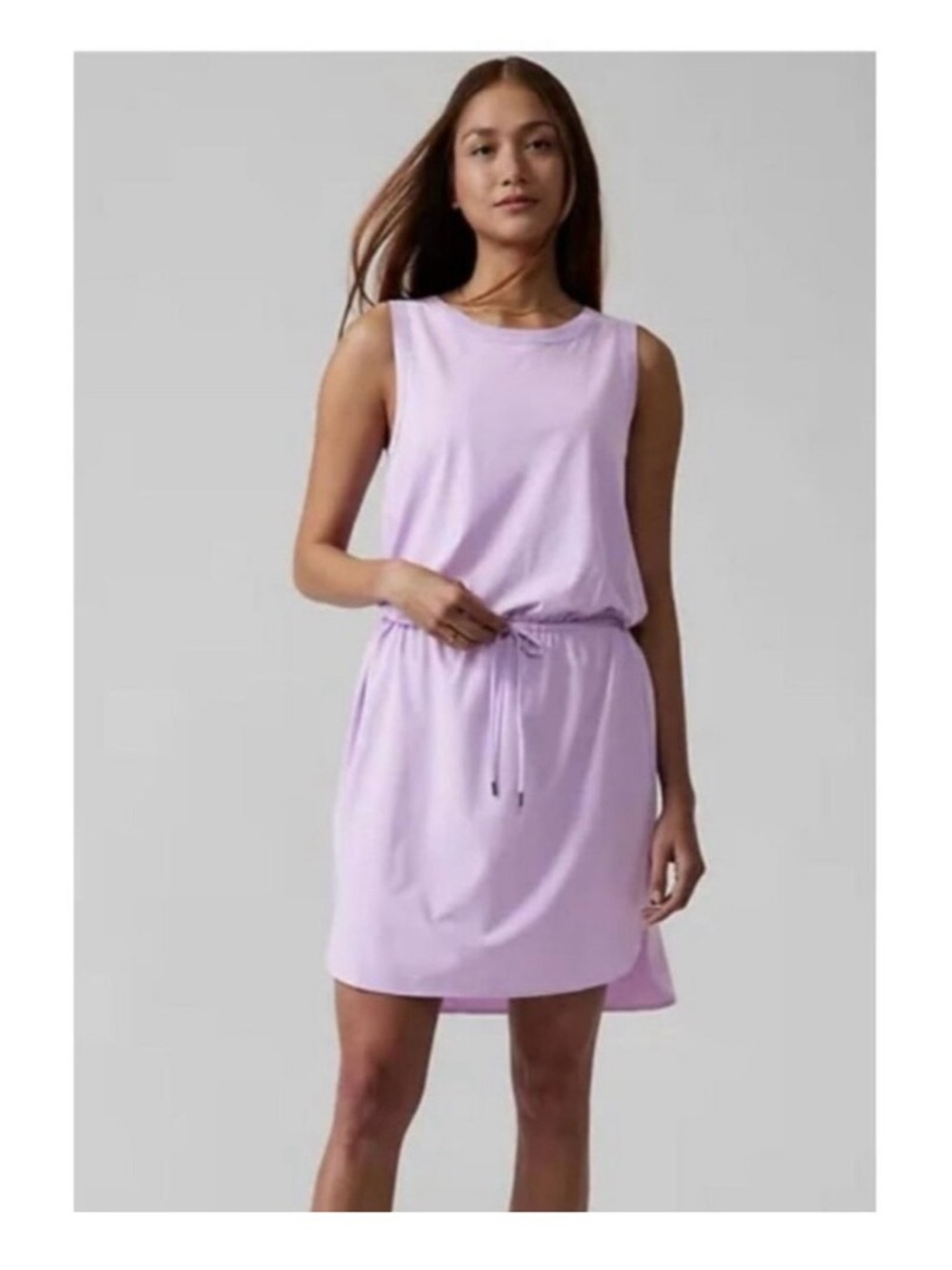 Athleta Rincon Sleeveless Drawstring Dress, size Medium